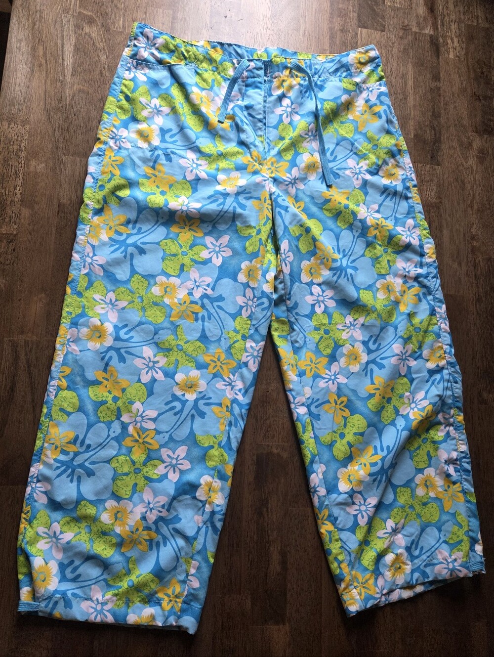 Tropical Floral Cropped Swim Pants